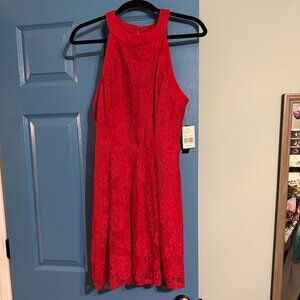 Red Sleveless Dress